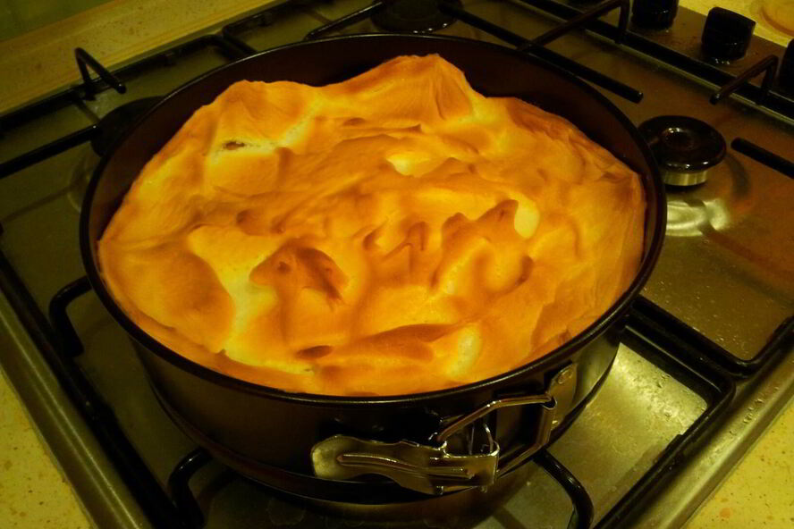 Рецепт творожного торта со взбитыми белками