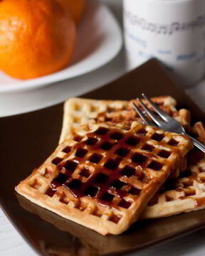 Быстрые дрожжевые вафли