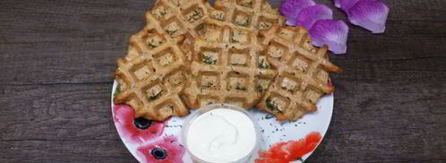 картофельные вафли с зеленью. Шаг 7