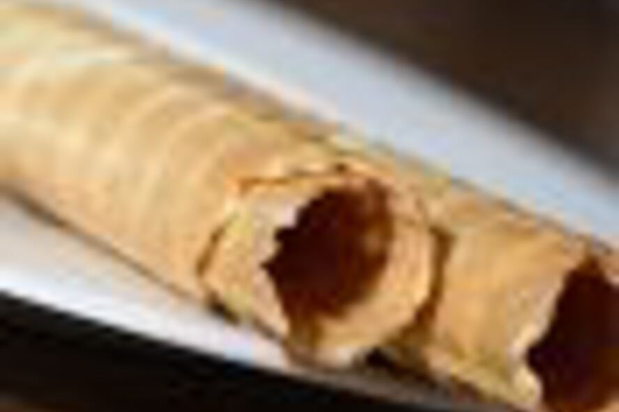 Рецепт хрустящих вафельных трубочек