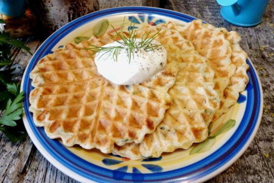 Рецепт пряных закусочных вафель