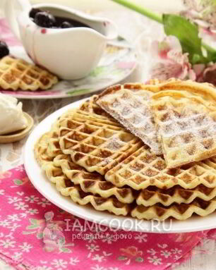 Творожные вафли