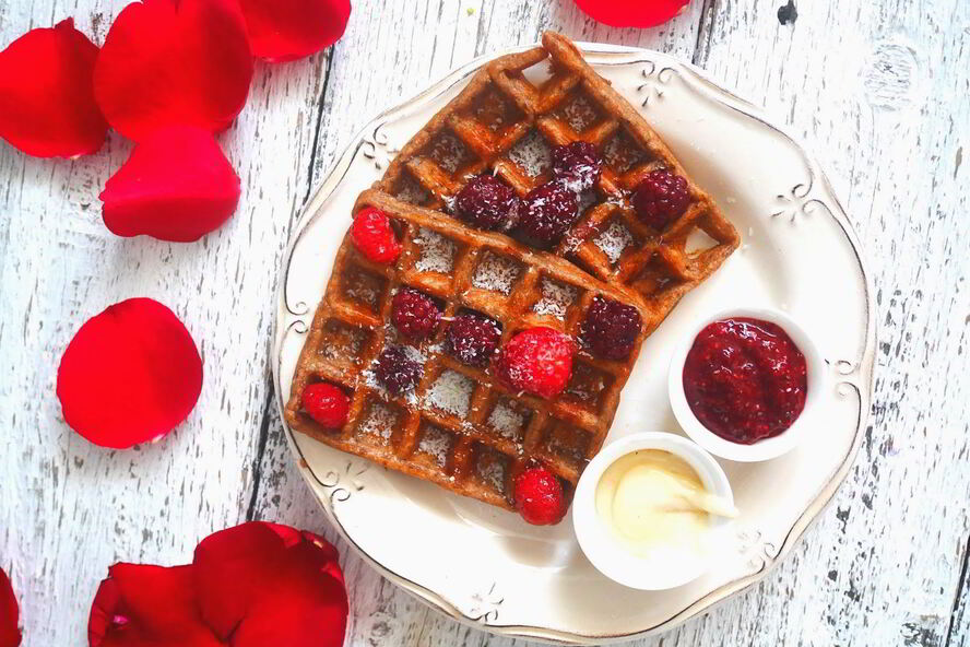 Рецепт вафель без яиц