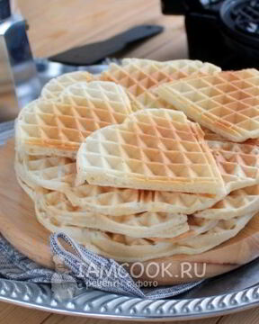 Вафли брюссельские дрожжевые