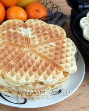 Вафли льежские бездрожжевые