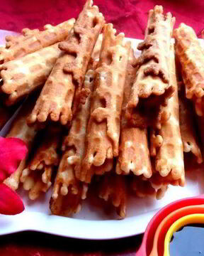 Вафли на рисовой муке хрустящие