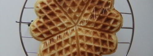 вафли с рисовой кашей и киселем. Шаг 11