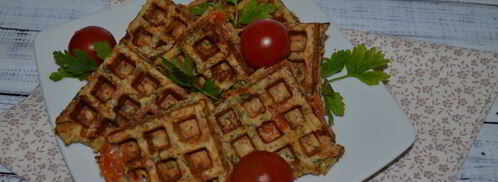 вафли с сыром и помидором. Шаг 6