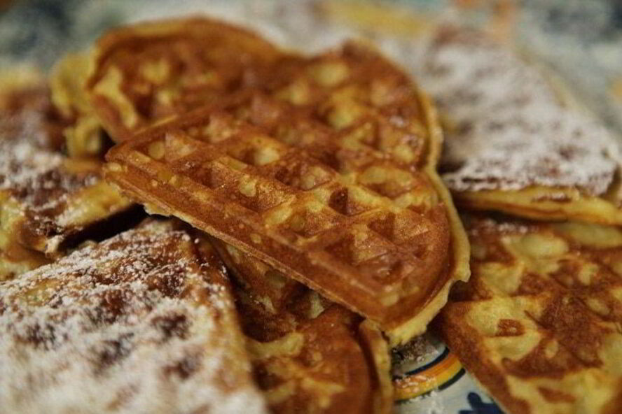 Рецепт вафель с тыквой и кардамоном