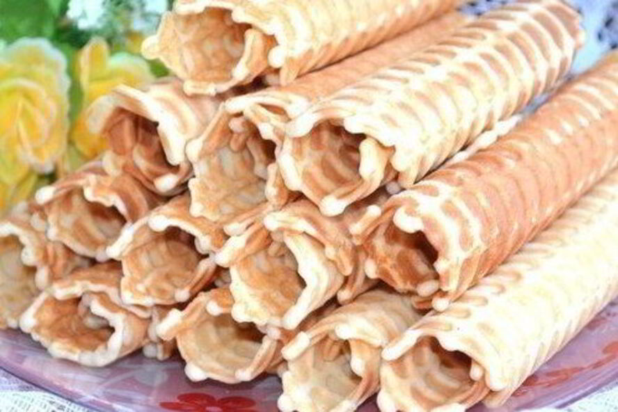 Рецепт ванильных хрустящих вафель