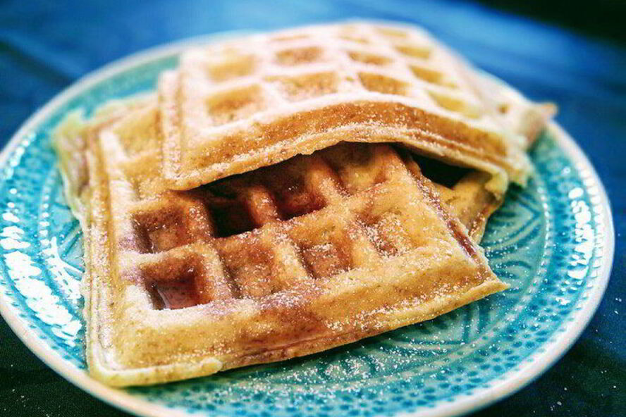 Рецепт яблочных вафель