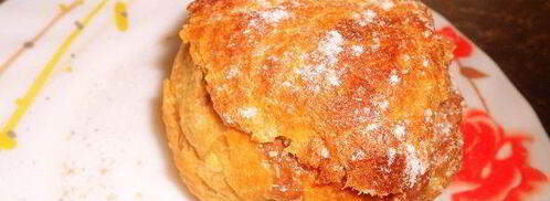 профитролевые булочки с творожной начинкой. Шаг 9