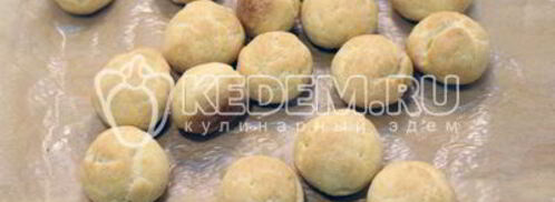 профитроли с икрой и творожной начинкой. Шаг 7