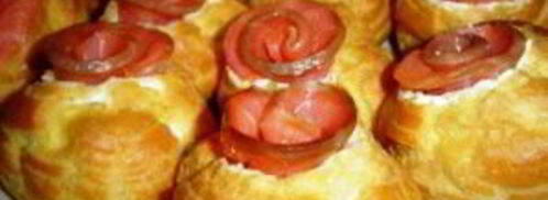 профитроли с красной рыбой. Шаг 8