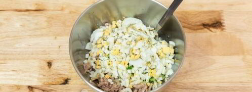 профитроли с печенью трески. Шаг 7