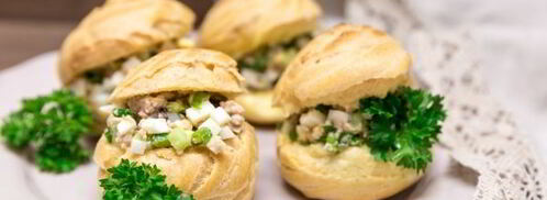 профитроли с печенью трески. Шаг 12