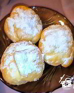 Профитроли с творожной начинкой