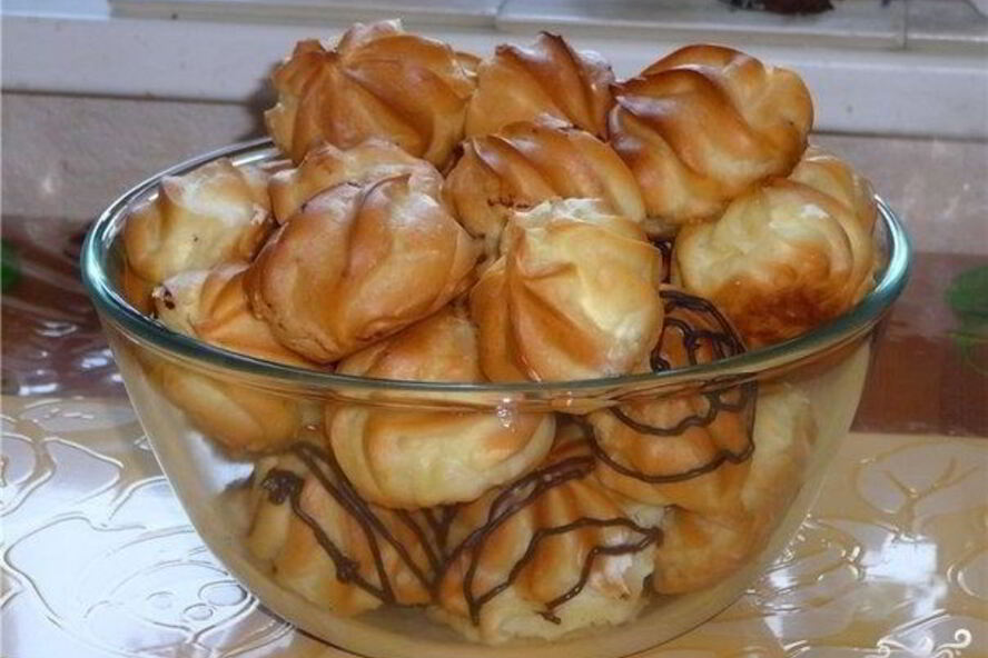 Рецепт профитролей с заварным кремом