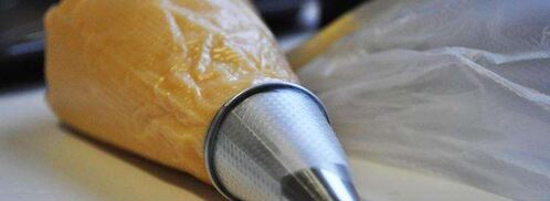 шоколадные пирожные эклеры с заварным кремом. Шаг 7