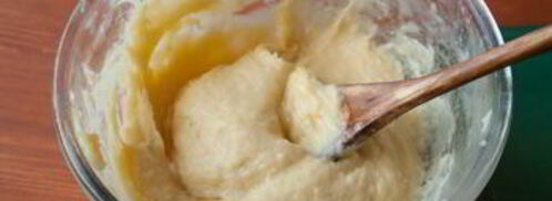 закусочные профитроли со сливочным кремом и креветками. Шаг 2