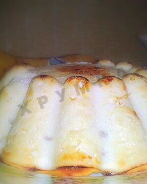 Диетическая творожная запеканка с бананом