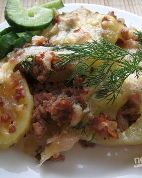 Картофельная запеканка с фаршем