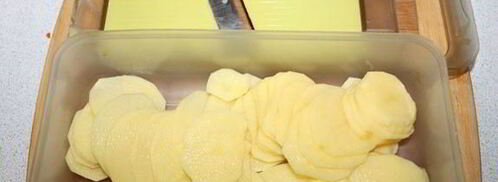 картофельная запеканка с курицей и беконом. Шаг 4