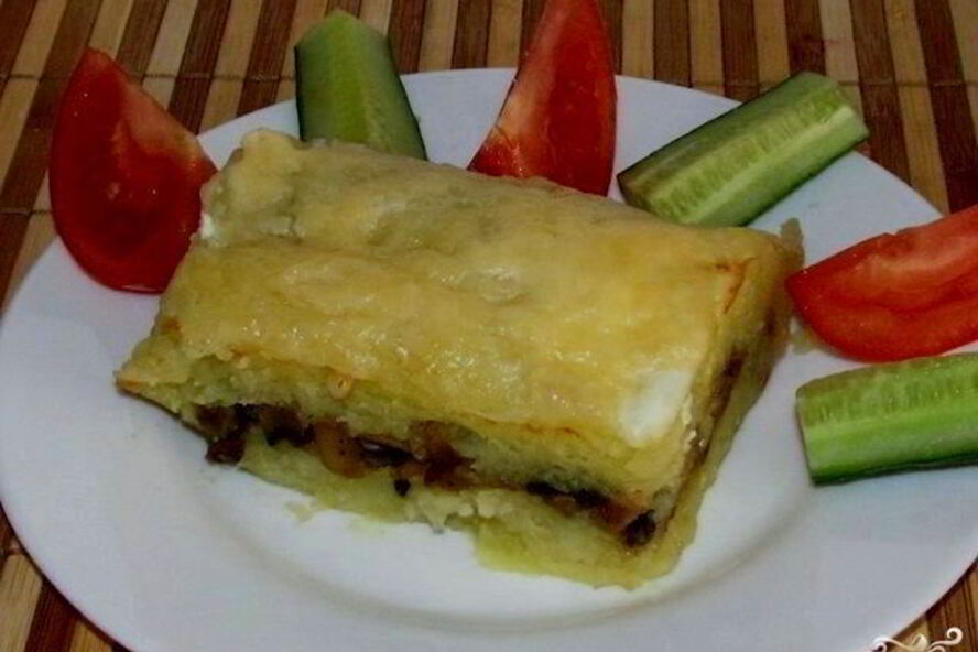 Рецепт картофельной запеканки с шампиньонами