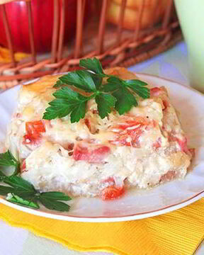 Картофельная запеканка в мультиварке Редмонд