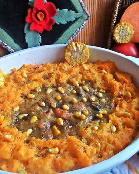 Картофельно-рыбная запеканка под соусом Бешамель