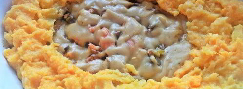 картофельно-рыбная запеканка под соусом бешамель. Шаг 28