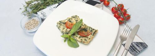 творожная запеканка со шпинатом. Шаг 4