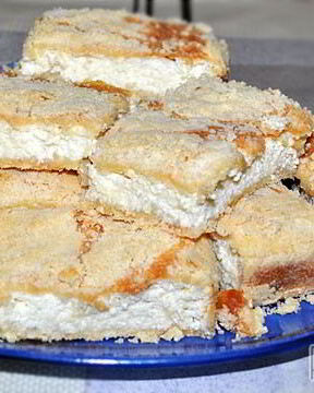 Творожная запеканка со штрейзелем