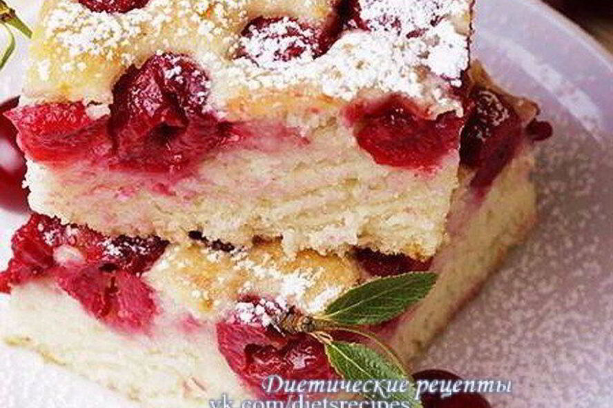 Рецепт вишневой запеканки