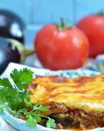 Запеканка из баклажанов с фаршем и овощами