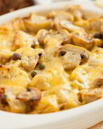 Запеканка из картофеля с двумя видами сыра