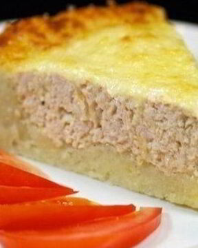 Запеканка из картофеля с фаршем из индейки