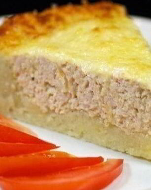 Запеканка из картофеля с фаршем из индейки