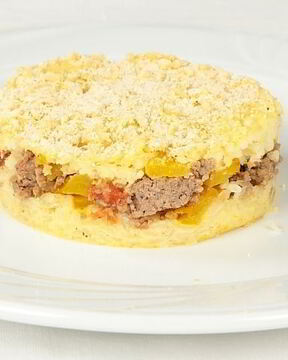 Запеканка из риса с фаршем