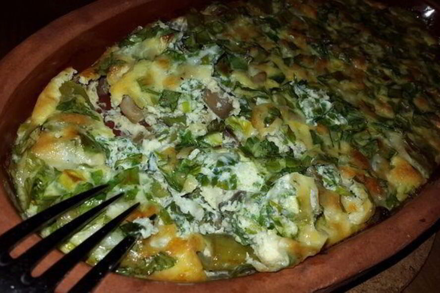 Рецепт запеканки из стручковой фасоли с грибами