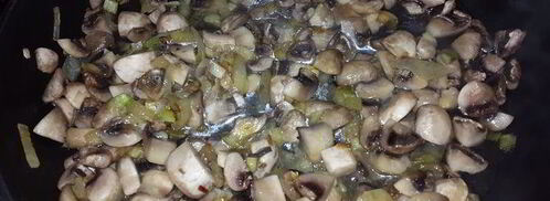 запеканка из стручковой фасоли с грибами. Шаг 3