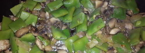 запеканка из стручковой фасоли с грибами. Шаг 6