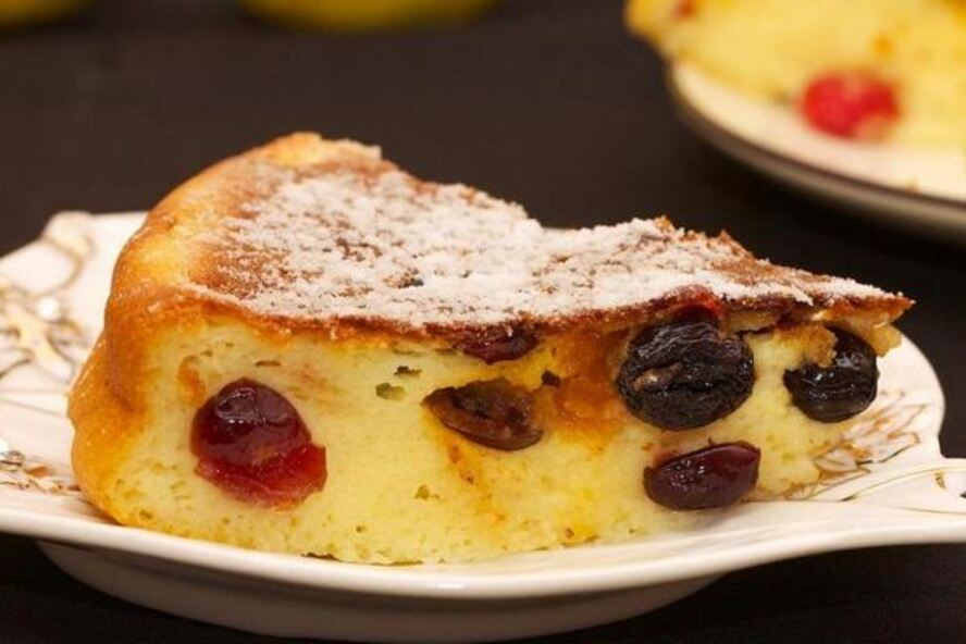 Рецепт запеканки из творога с сухофруктами в духовке