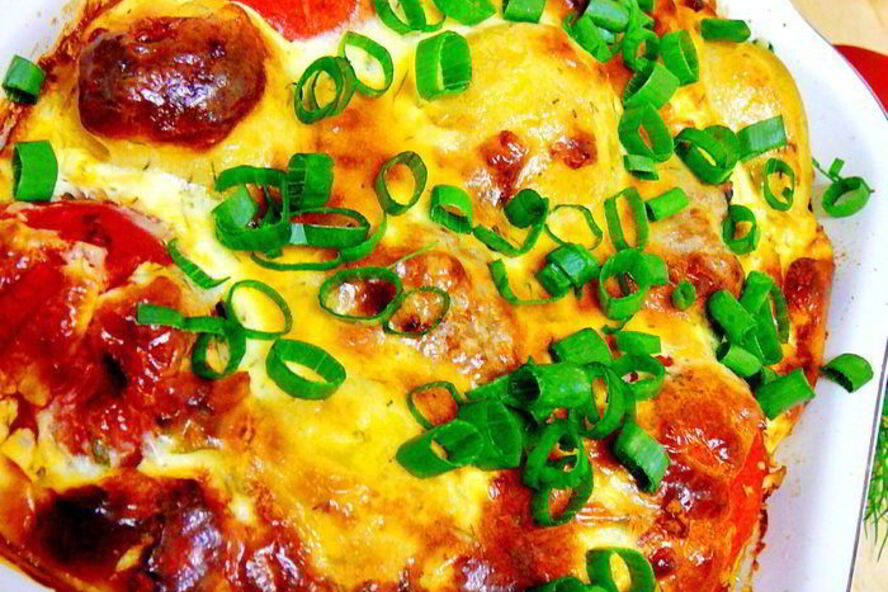 Рецепт запеканки шарики под сырным соусом