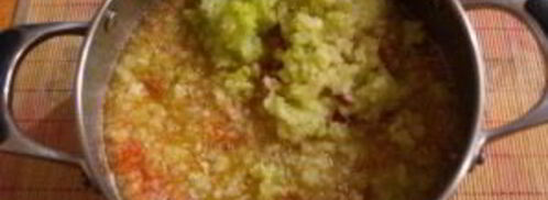 аджика из кабачка и ябок. Шаг 2