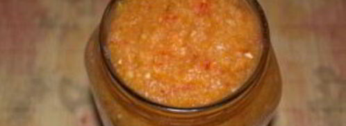 аджика из кабачка и ябок. Шаг 4