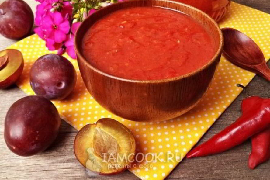 Рецепт аджики из слив на зиму
