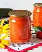 Классическая аджика из кабачков на зиму