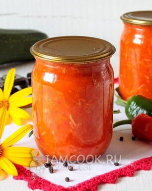 Классическая аджика из кабачков на зиму