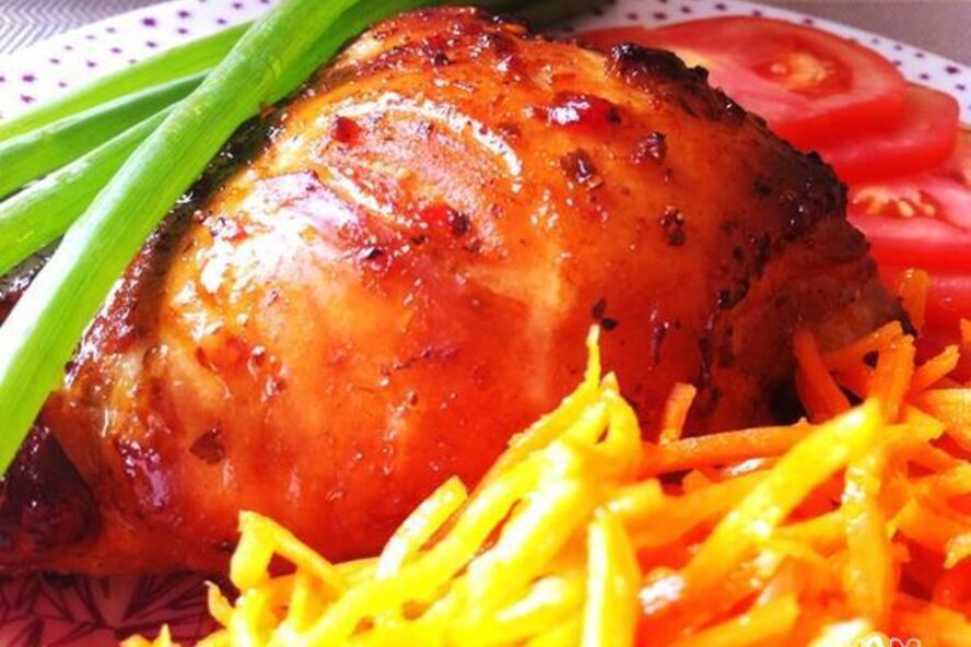 Рецепт курицы с медом и аджикой